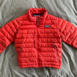 Patagonia Kids Vibrant Red Puffer Coat